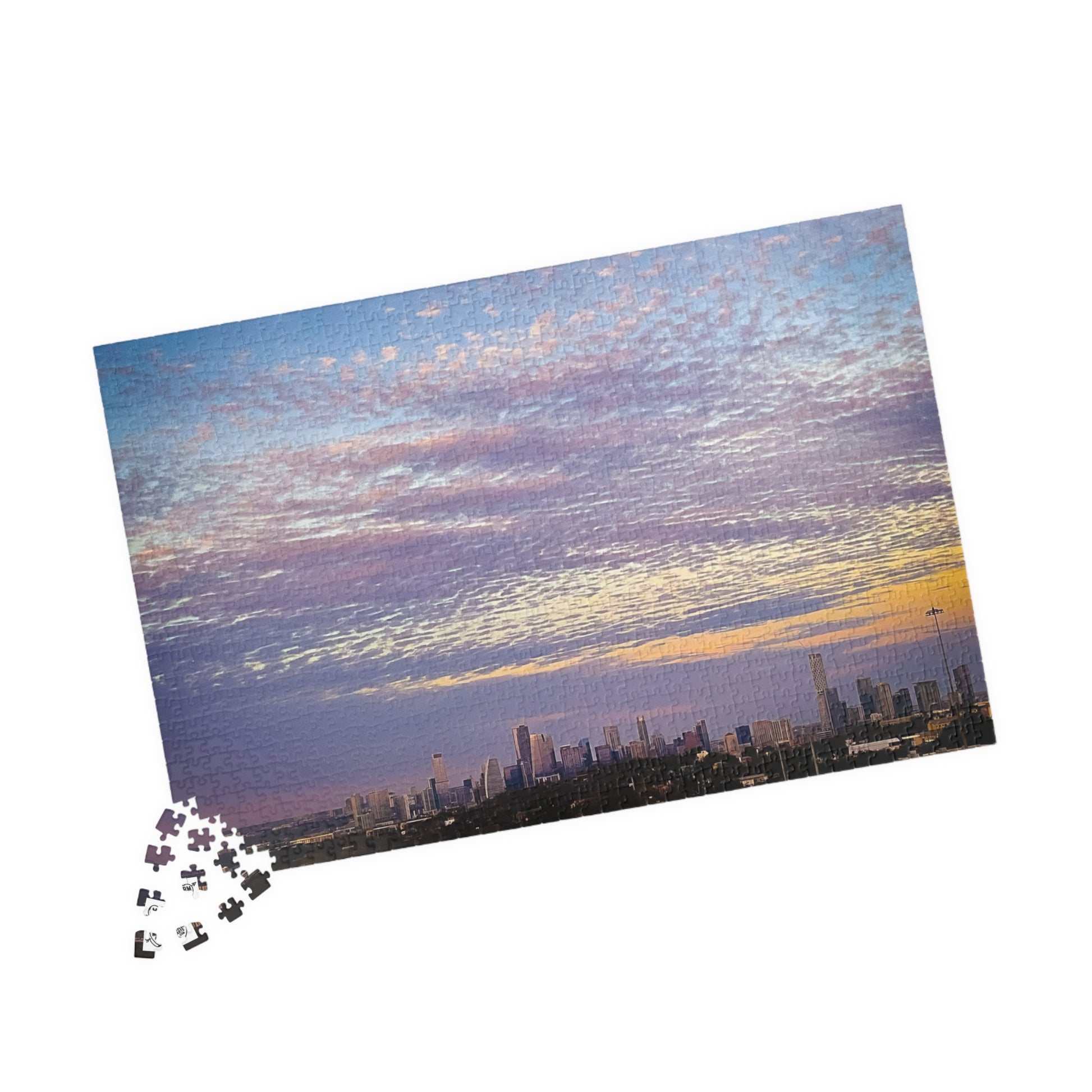 Claude Monet - Austin, Texas - Skyline Sunset Jigsaw Puzzle — Scenic Skyline Sunset Puzz. 1014 pcs