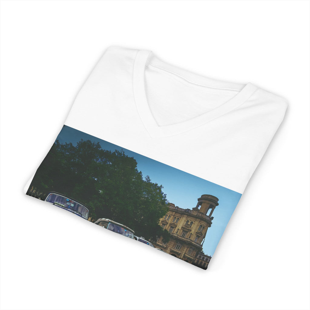 Cars in Havana, Cuba - V-Neck