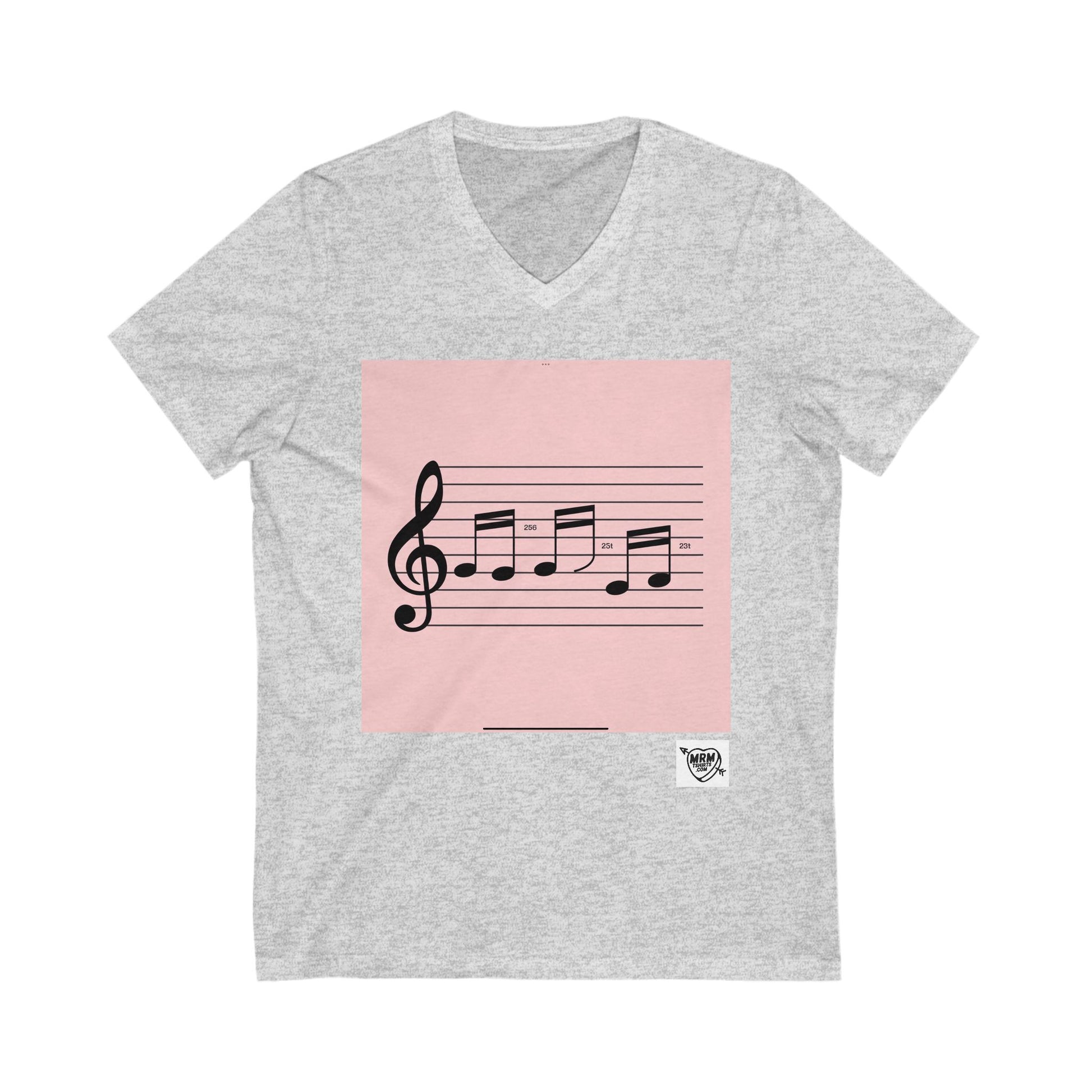 528 Hz hey music numbers  - V-Neck