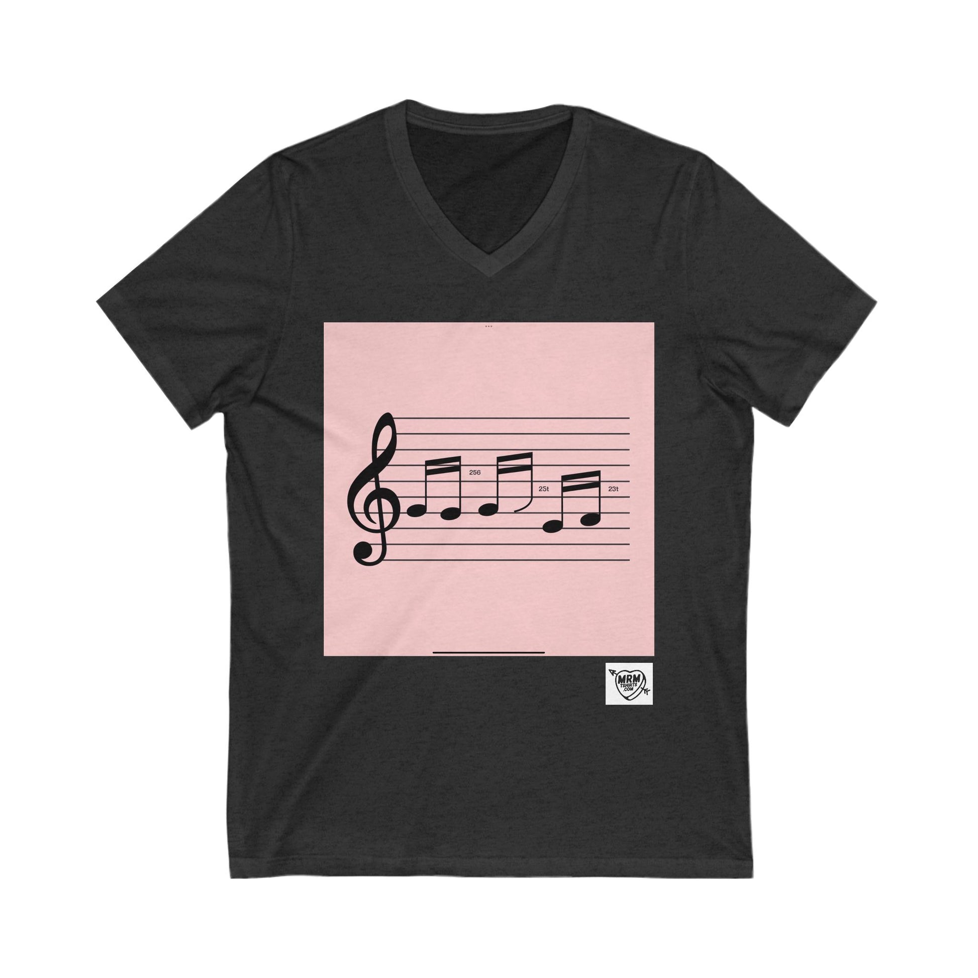 528 Hz hey music numbers  - V-Neck