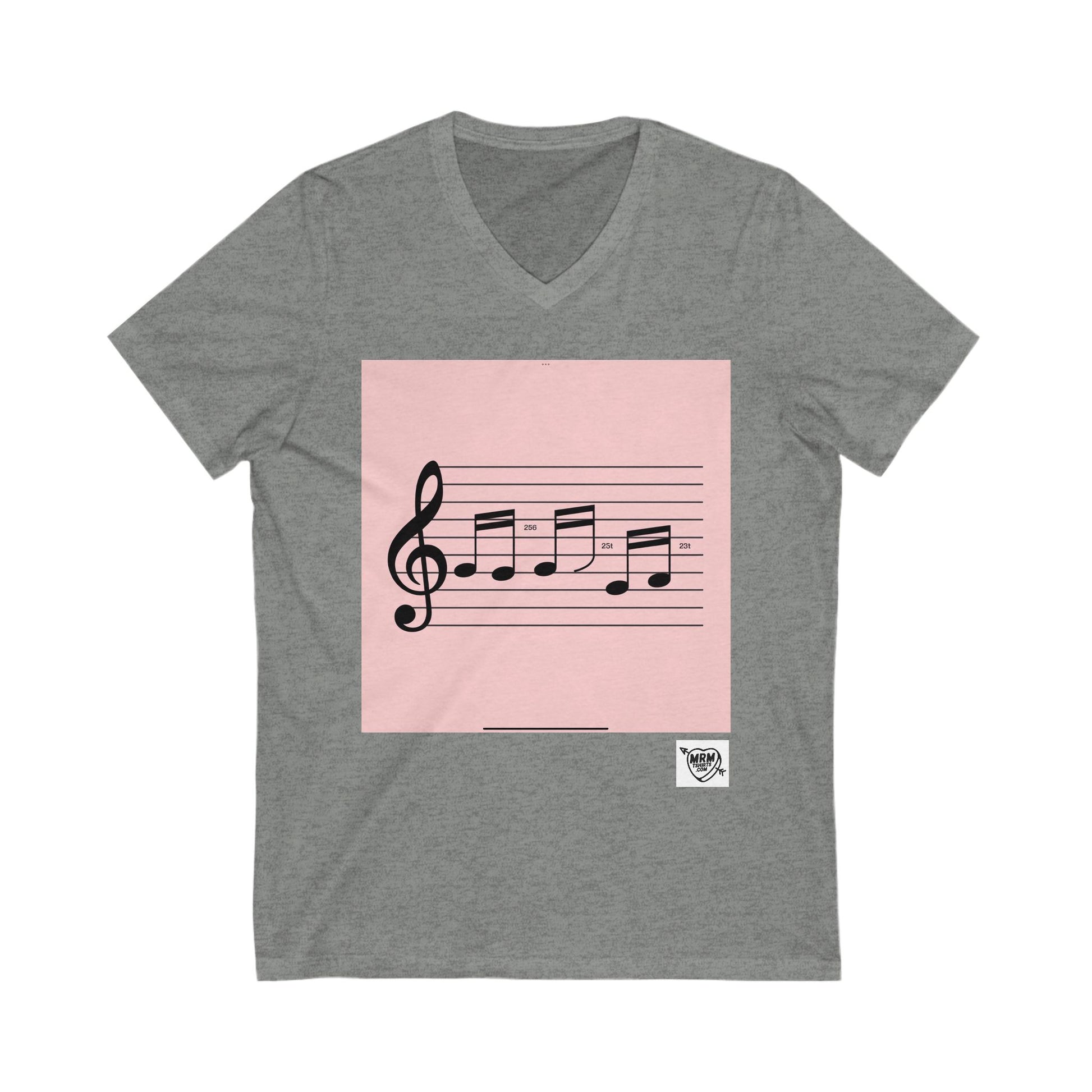 528 Hz hey music numbers  - V-Neck