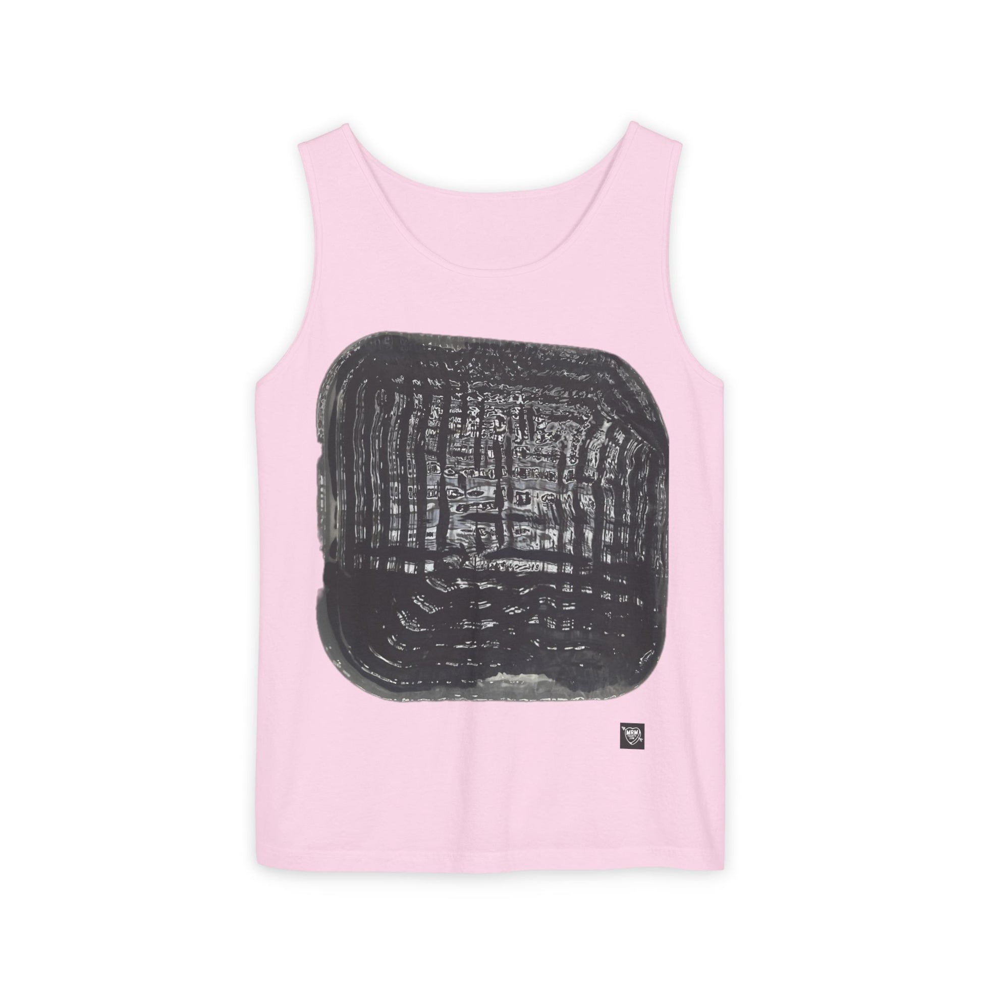 Abstract Black Brushstroke - Tank Top — Minimalist Art Graphic Tank