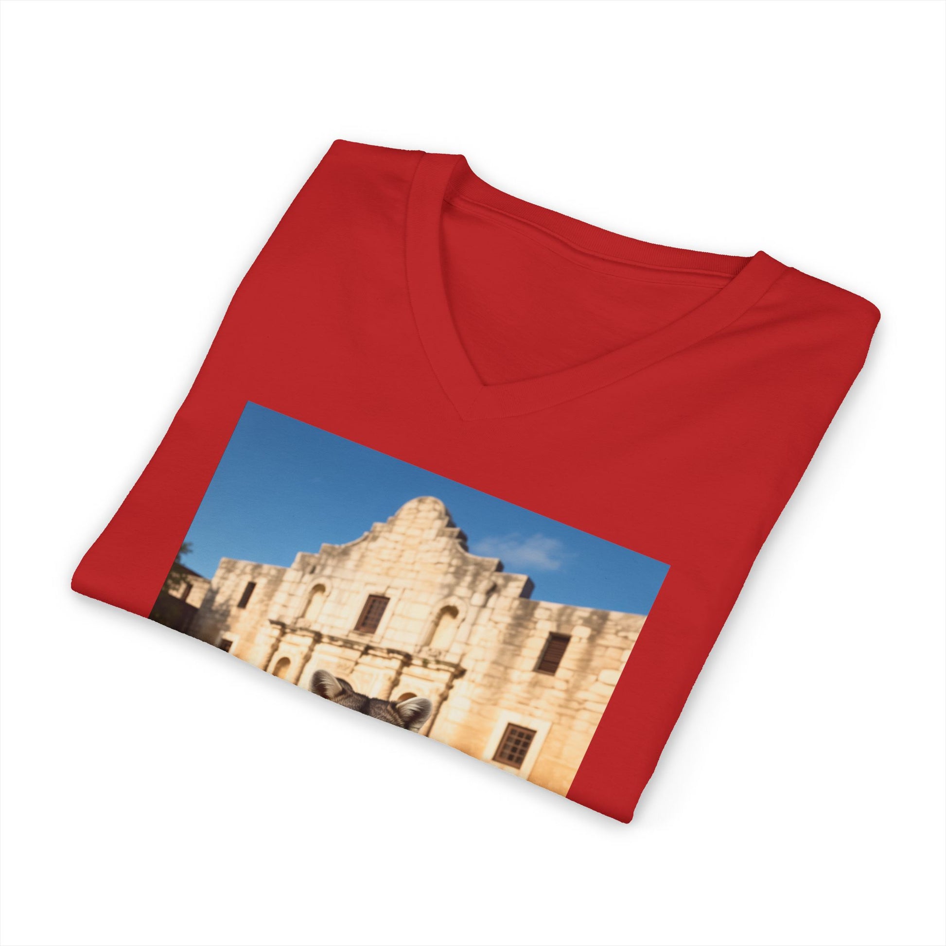 Raccoon at the Alamo - V-Neck