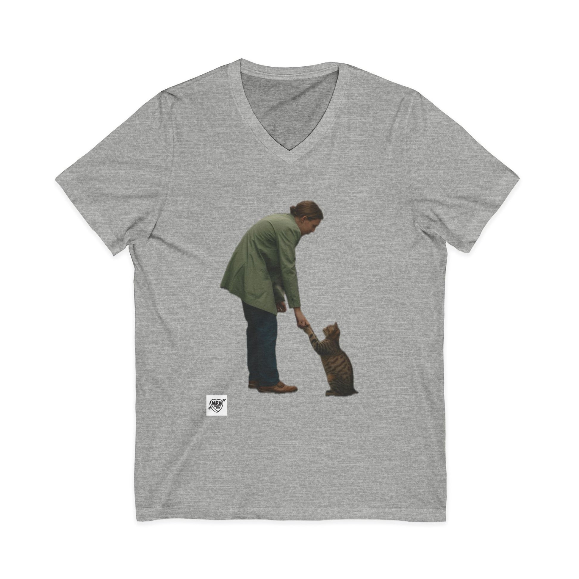 Person with a Cat High-Five - V-Neck