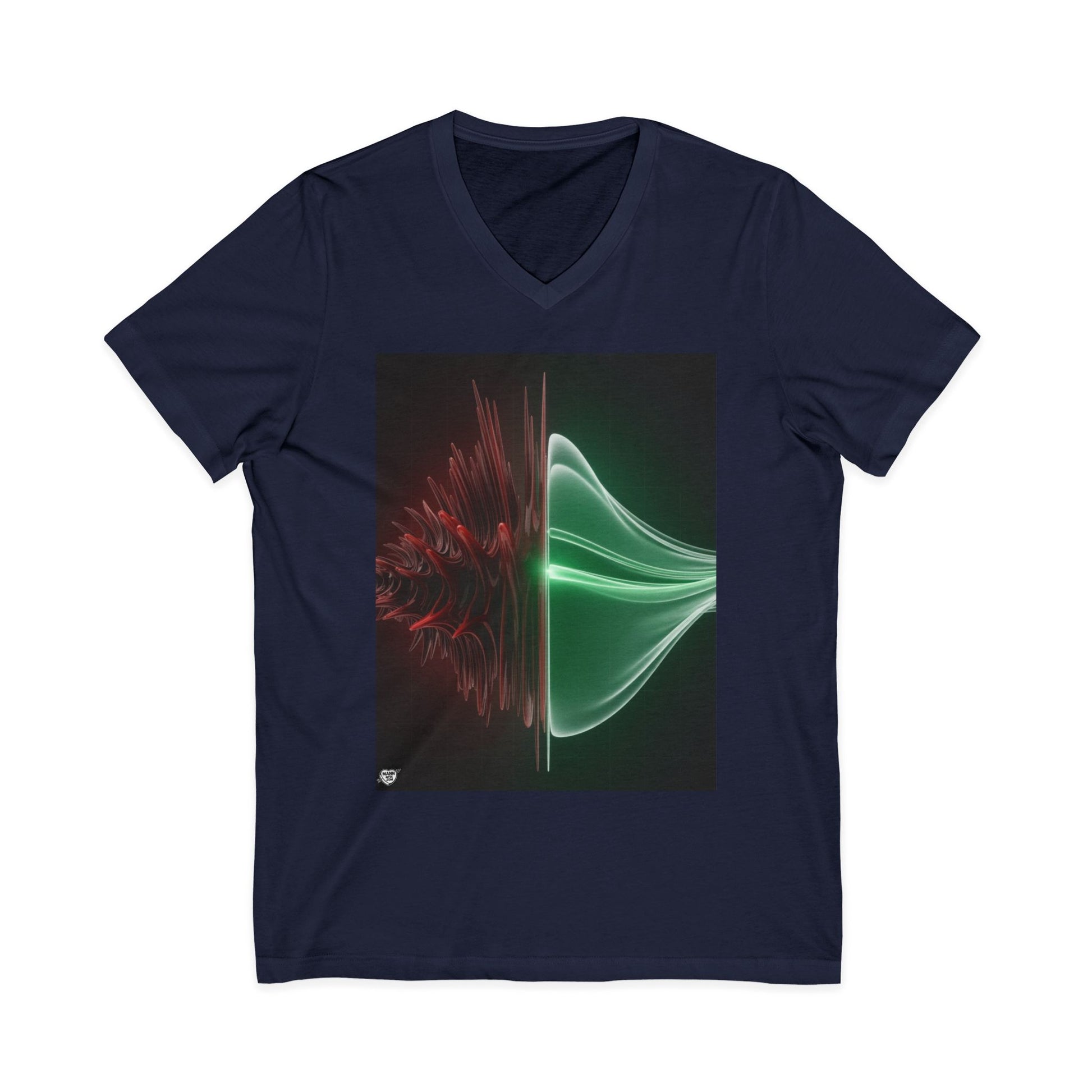 Split Frequency Abstract Soundwave - 5 -  V-Neck