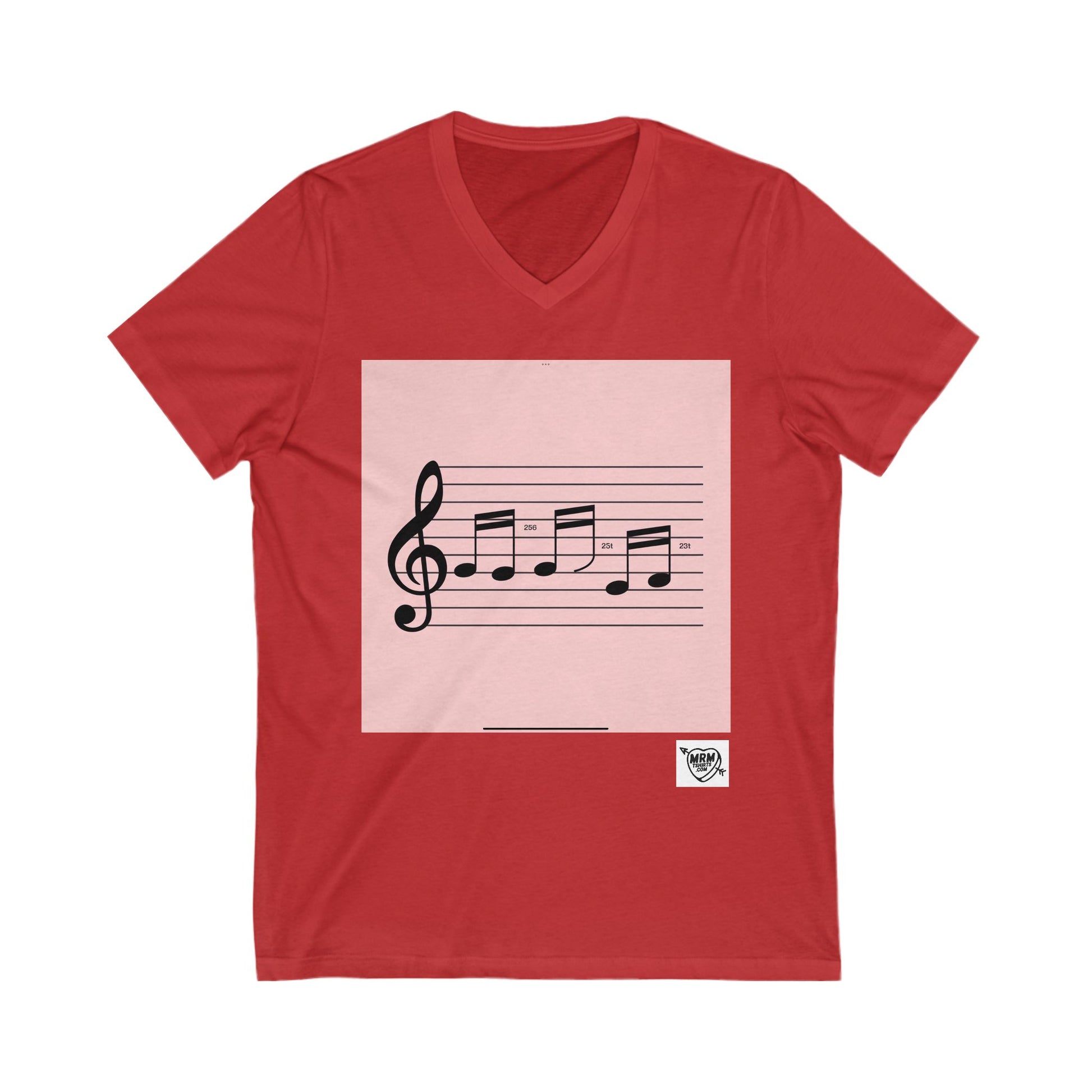 528 Hz hey music numbers  - V-Neck
