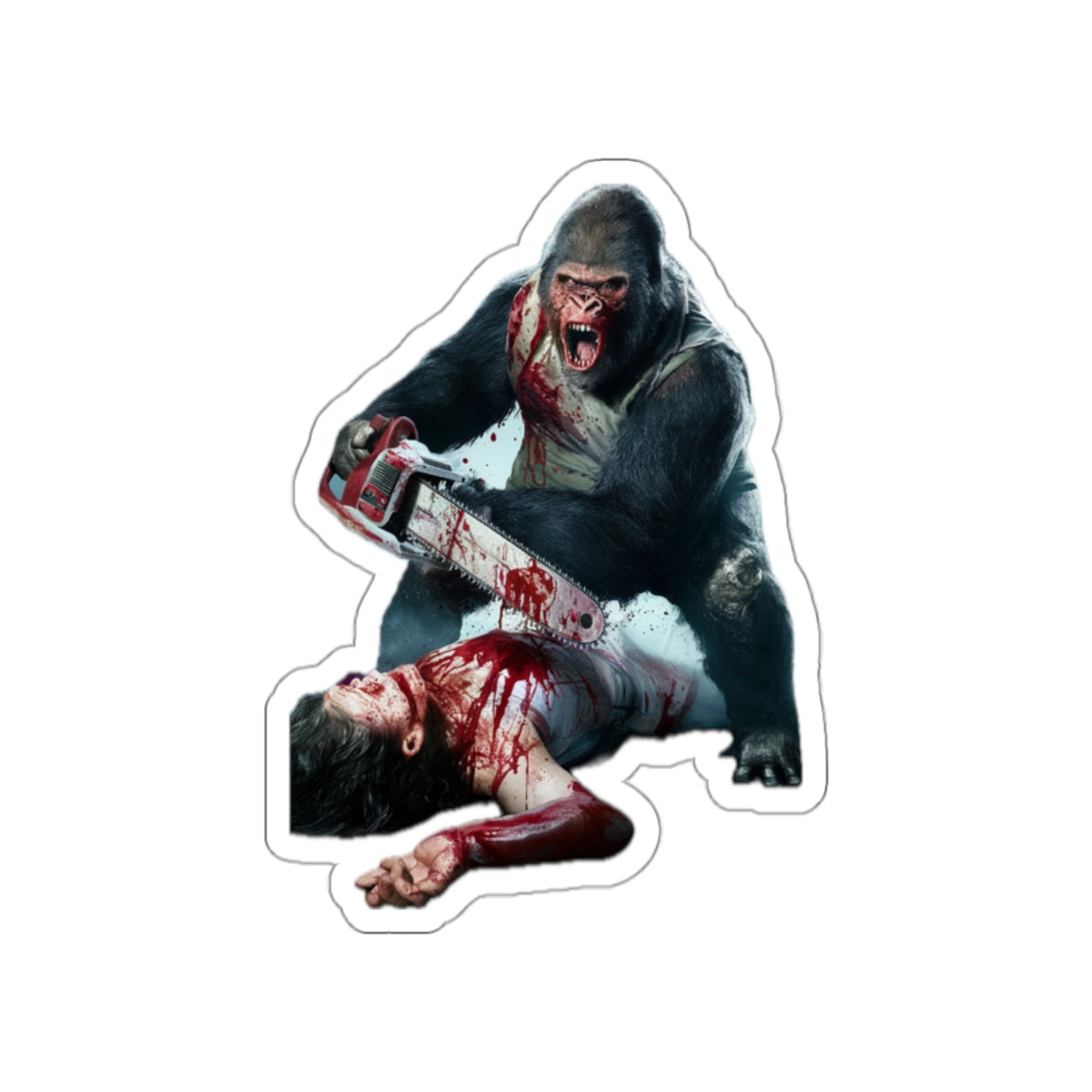 Gorilla chainsaw massacre - Stickers