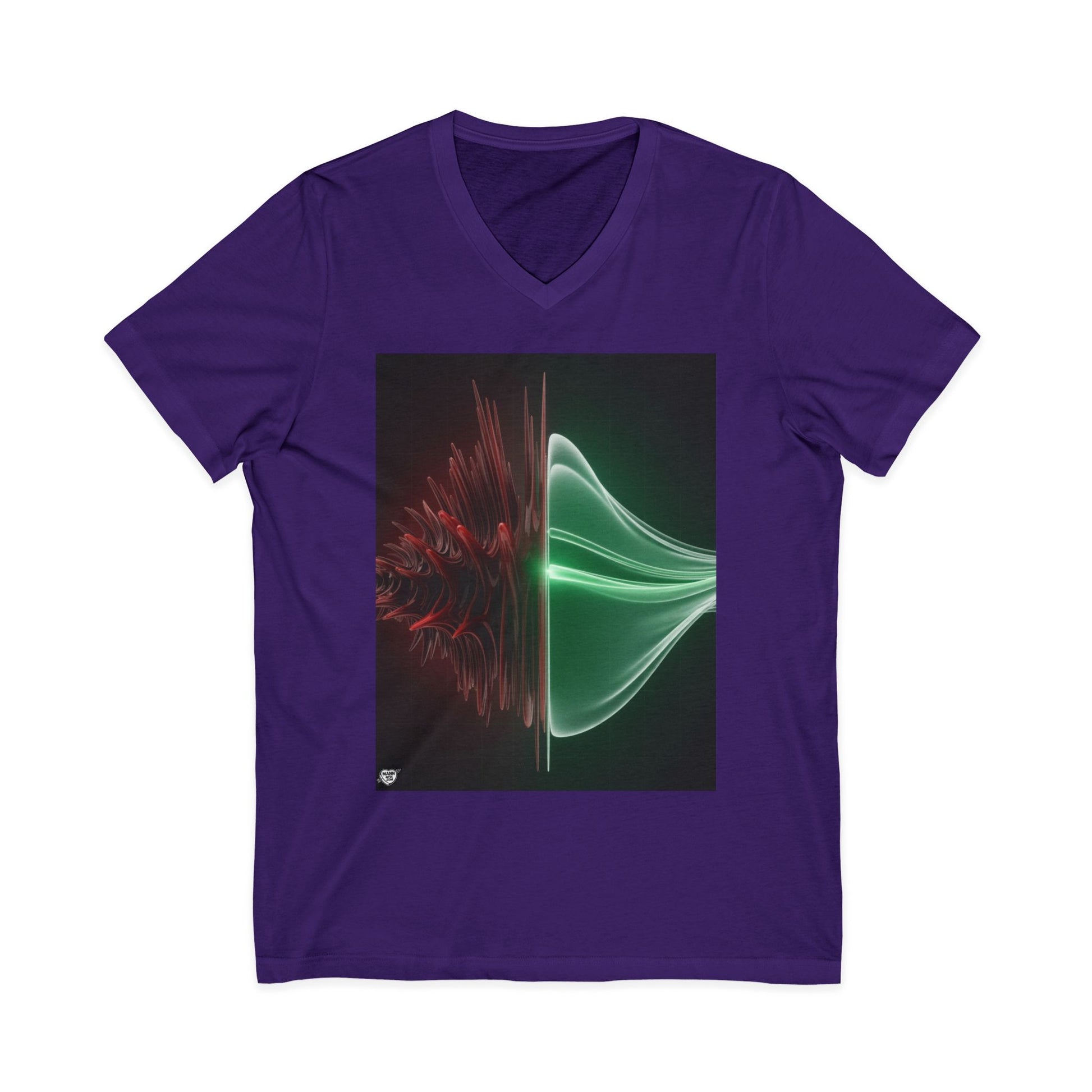 Split Frequency Abstract Soundwave - 5 -  V-Neck