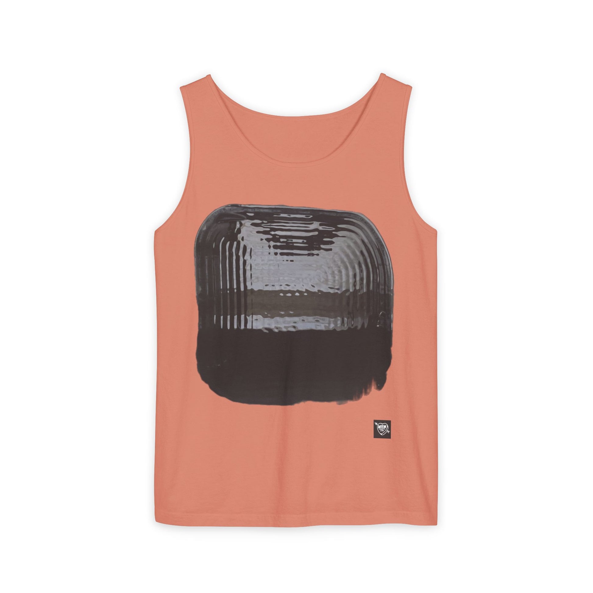 Abstract Ink Square - Tank Top — Minimalist Monochrome Graphic