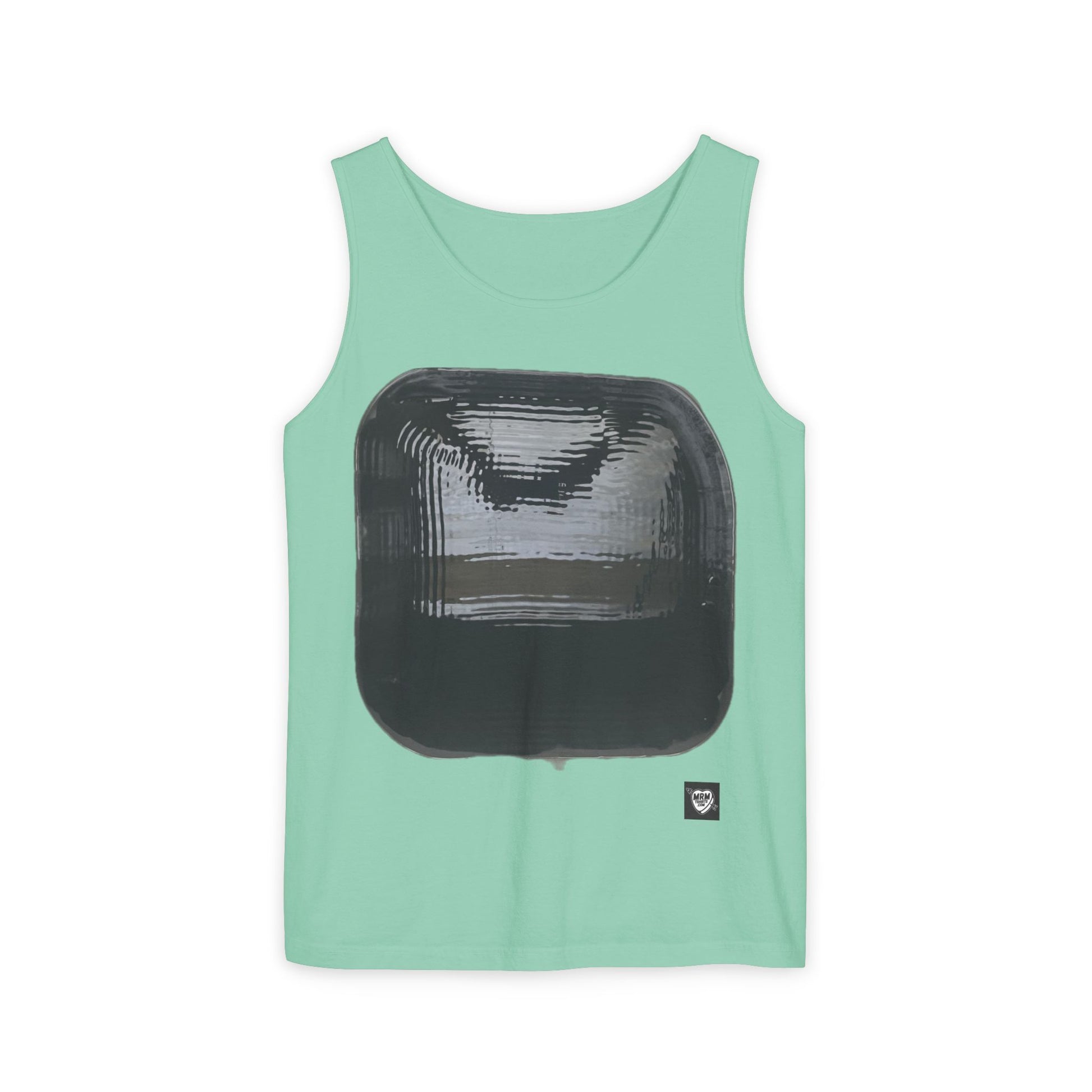 Abstract Black Square - Tank Top — Minimalist Graphic Art Tee
