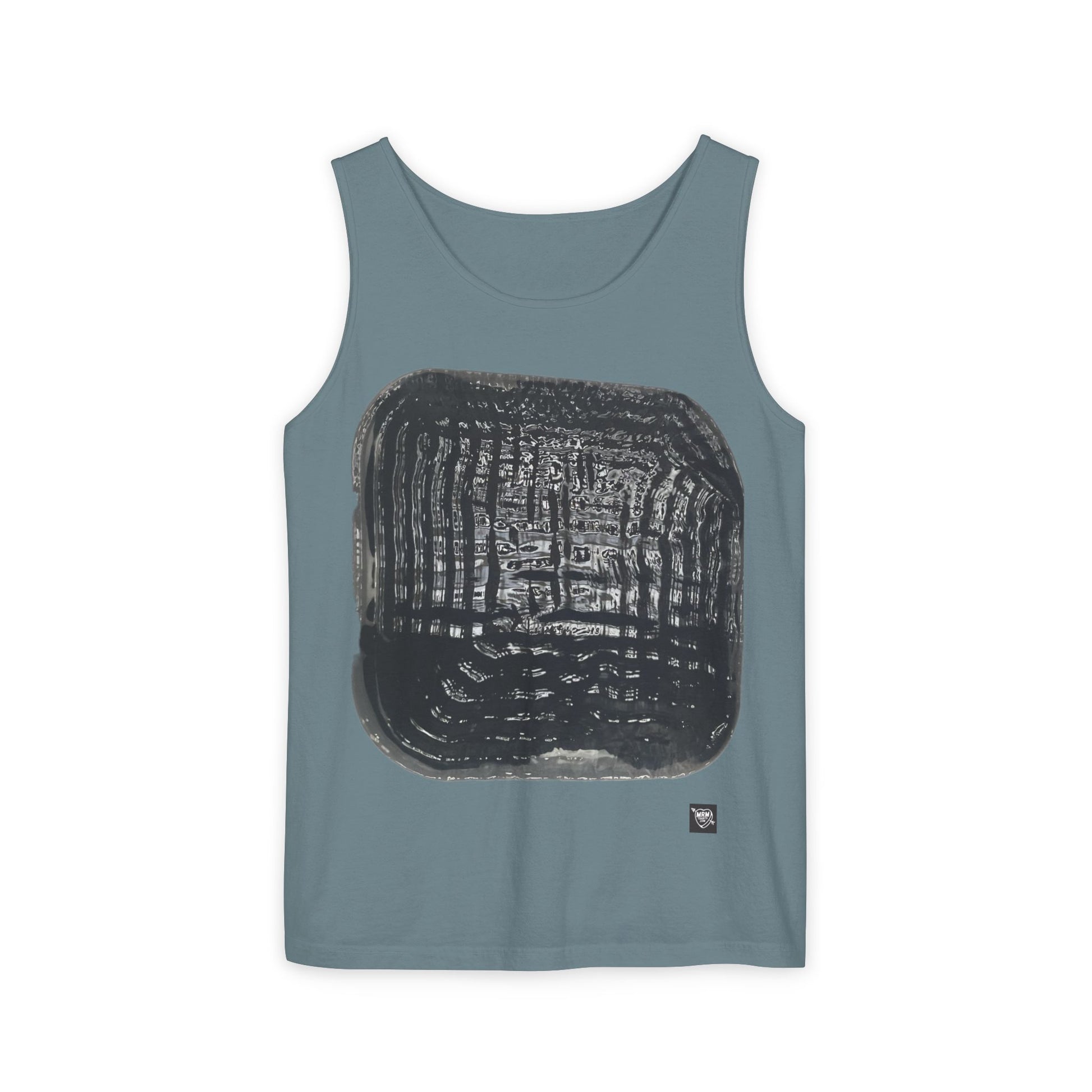 Abstract Black Brushstroke - Tank Top — Minimalist Art Graphic Tank